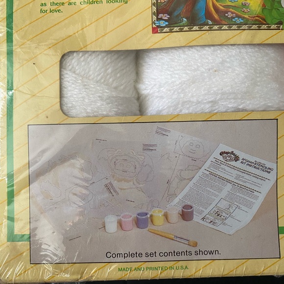 Sealed Cabbage Patch Kids Vintage 1984 Afghan Stenciling Kit, Vintage - Picture 4 of 9